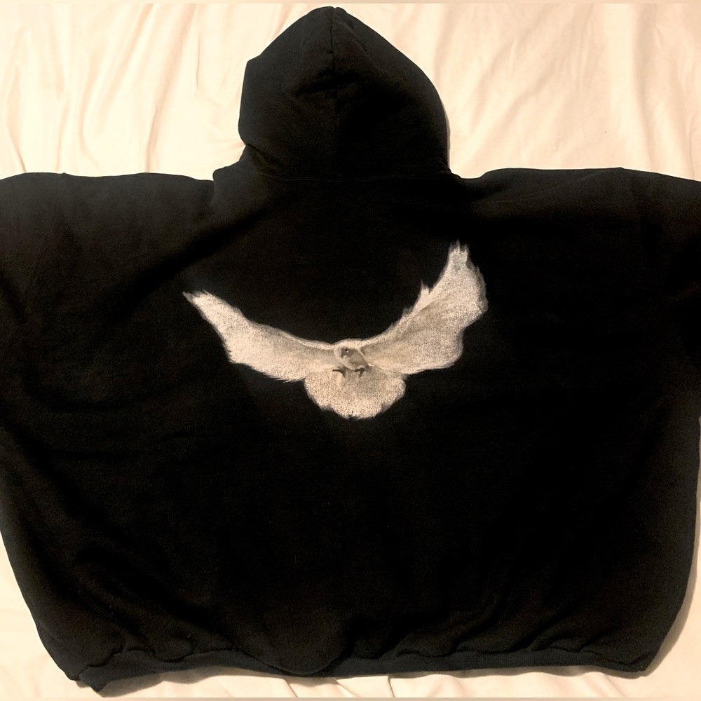 YGEBB LAA Washed Black Dove hoodie
